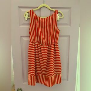 ModCloth Pink Owl Striped Sleeveless Mini Dress Size LG
